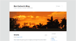 Desktop Screenshot of benscarlson.com